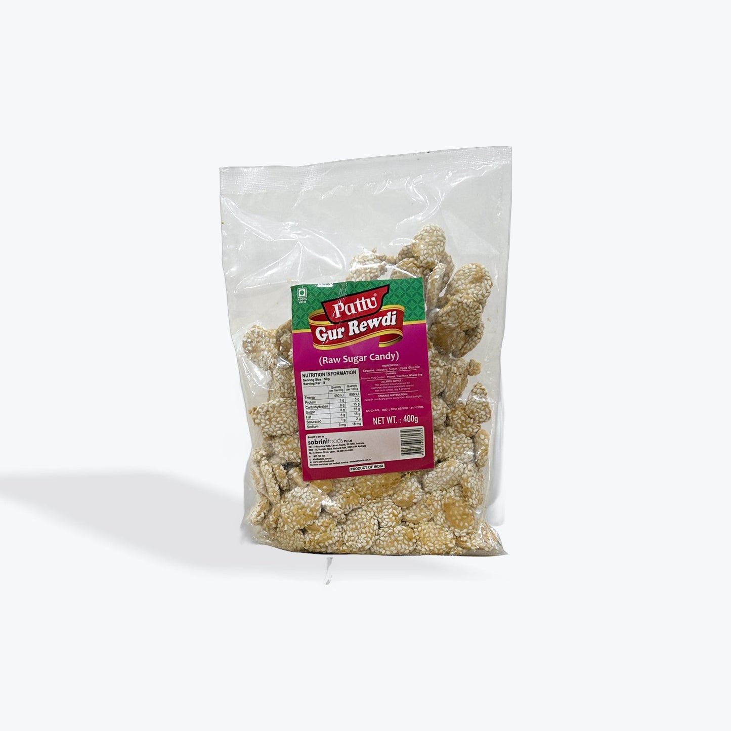 Pattu Gur Rewdi(Raw Sugar Candy)