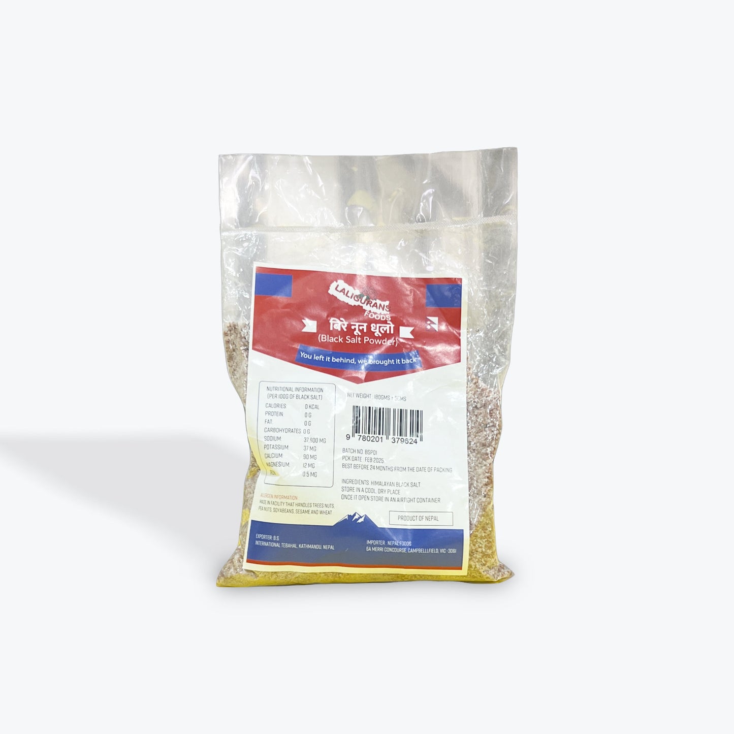 Laligurans Black salt powder 180g