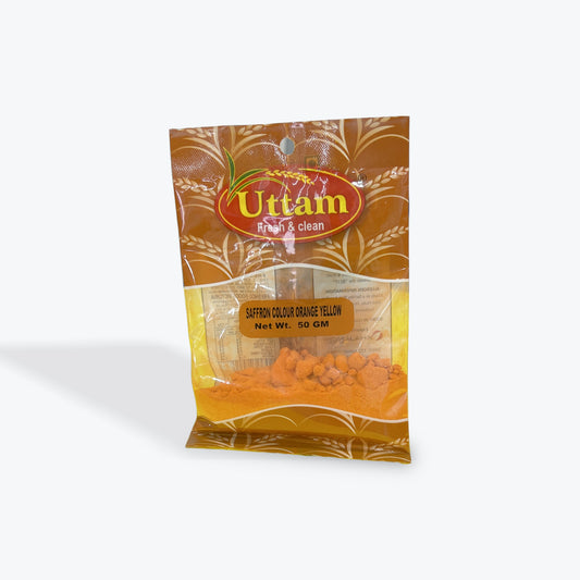 Uttam Saffron Colour Orange Yellow 50g